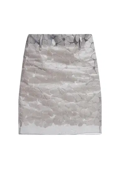 Marni Floral Semi-Sheer Knee-Length Skirt | Thumbnail 1 Marni Floral Semi-Sheer Knee-Length Skirt | Thumbnail 1
