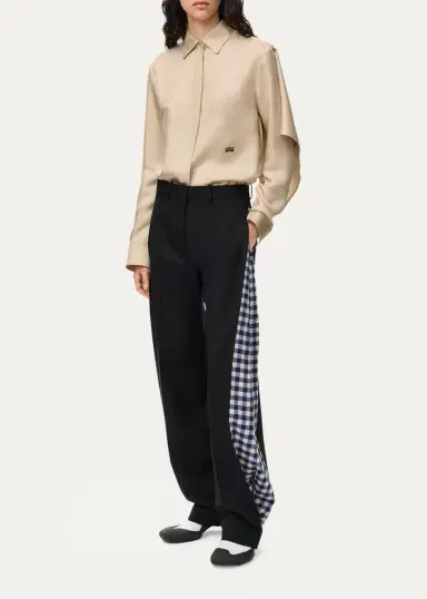 Loewe Silk-Blend Cape Shirt | Thumbnail 2 Loewe Silk-Blend Cape Shirt | Thumbnail 2
