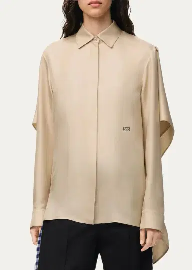Loewe Silk-Blend Cape Shirt | Thumbnail 4 Loewe Silk-Blend Cape Shirt | Thumbnail 4