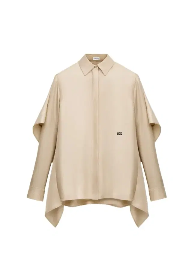 Loewe Silk-Blend Cape Shirt