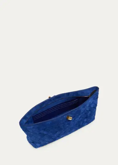 Bottega Veneta Andiamo Suede Clutch | Thumbnail 4 Bottega Veneta Andiamo Suede Clutch | Thumbnail 4