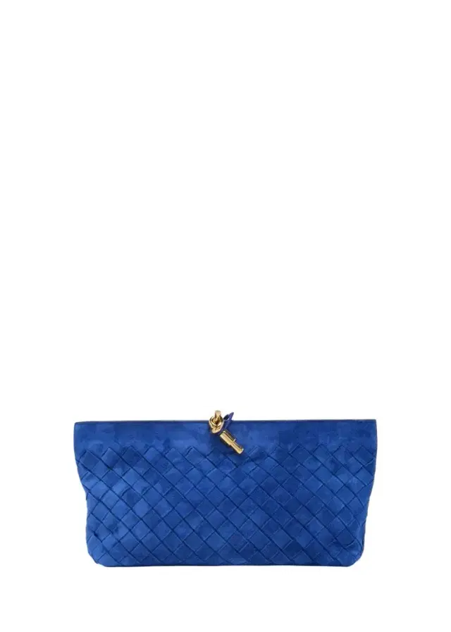 Bottega Veneta Andiamo Suede Clutch