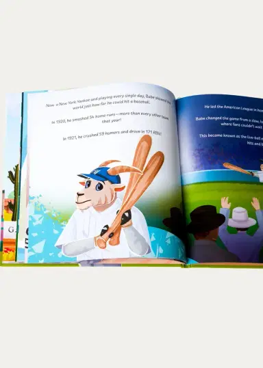 The Goat Academy "Babe Ruth, The GOAT" Hardcover Book | Thumbnail 3