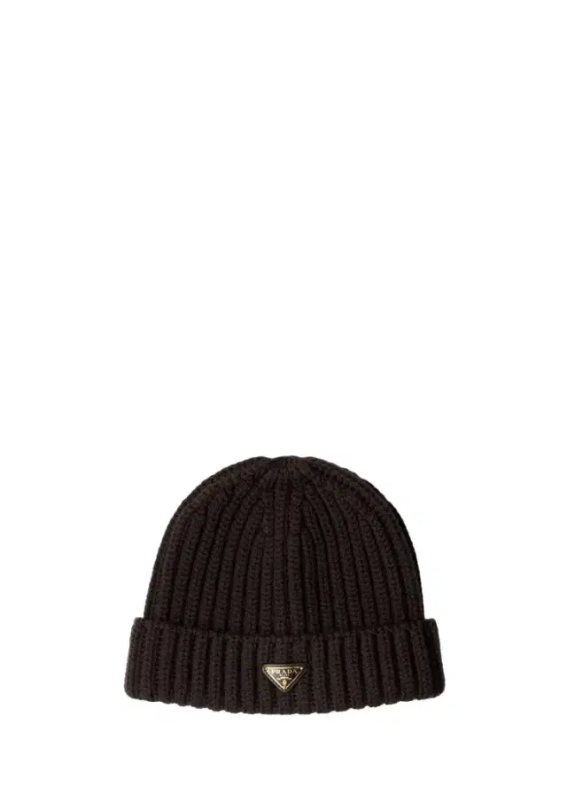Prada Knitted Virgin Wool Beanie
