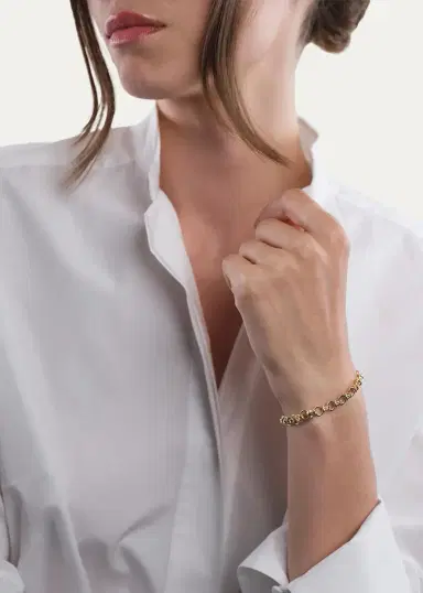 Melissa Kaye 18K Yellow Gold Rocky Bracelet | Thumbnail 2