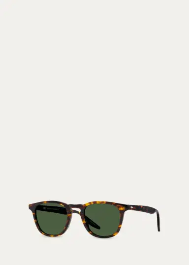 BARTON PERREIRA Men's Dino Keyhole-Bridge Rounded Square Sunglasses | Thumbnail 3