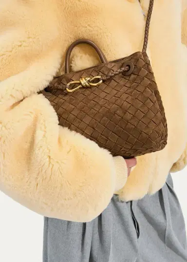 Bottega Veneta Andiamo Medium Top-Handle Bag in Suede | Thumbnail 6 Bottega Veneta Andiamo Medium Top-Handle Bag in Suede | Thumbnail 6