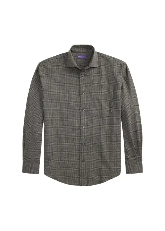 Ralph Lauren Purple Label Men's Glen Check Flannel Button-Down Shirt