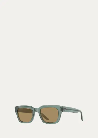 BARTON PERREIRA Men's Butzi Acetate Rectangular Sunglasses | Thumbnail 2