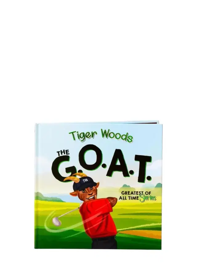 The Goat Academy "Tiger Woods, The GOAT" Hardcover Book