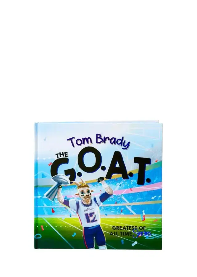 The Goat Academy "Tom Brady, The GOAT" Hardcover Book