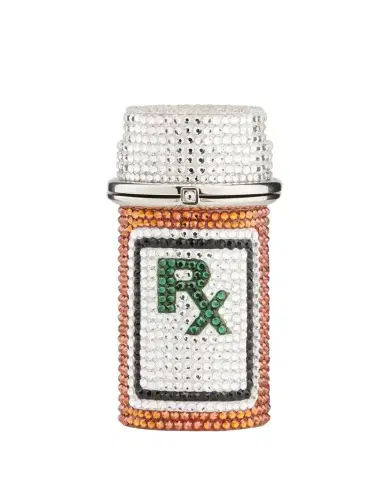 Judith Leiber Couture Prescription Bottle RX Crystal Pillbox | Thumbnail 1 Judith Leiber Couture Prescription Bottle RX Crystal Pillbox | Thumbnail 1