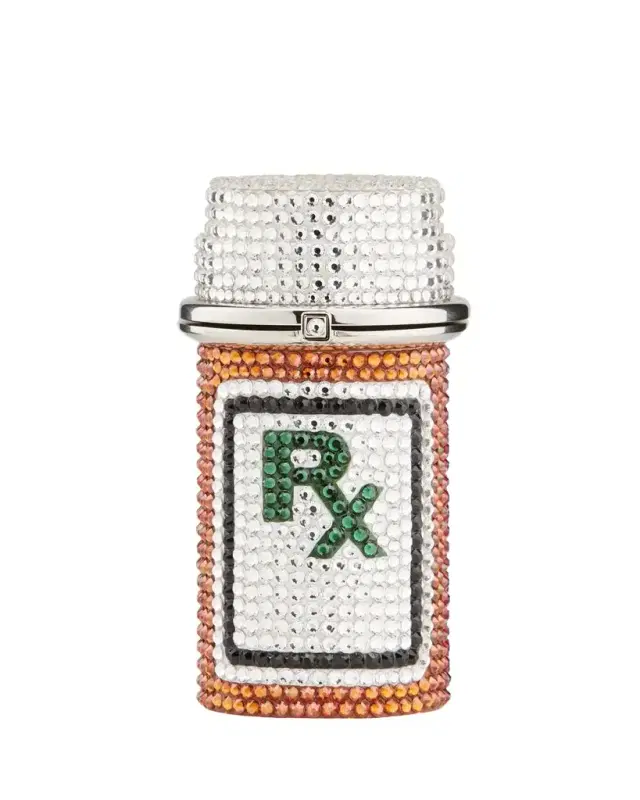 Prescription Bottle RX Crystal Pillbox Prescription Bottle RX Crystal Pillbox