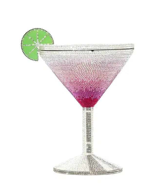 Martini Cosmopolitan Crystal Clutch Minaudiere