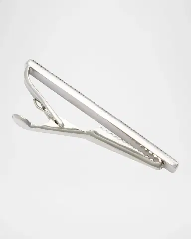 Link Up Men's Mother-Of-Pearl Dotted Frame Tie Bar | Thumbnail 2