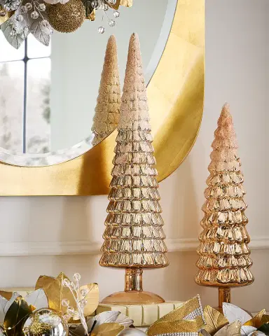 Winward Home 24" Tree Topiary On Stand Christmas Decoration | Thumbnail 1