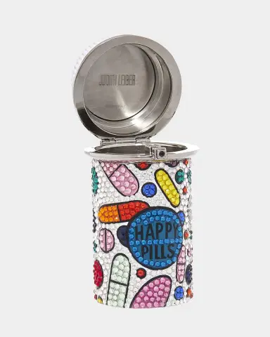 Judith Leiber Couture Prescription Bottle 'Happy Pills ' Crystal Pillbox | Thumbnail 2 Judith Leiber Couture Prescription Bottle 'Happy Pills ' Crystal Pillbox | Thumbnail 2