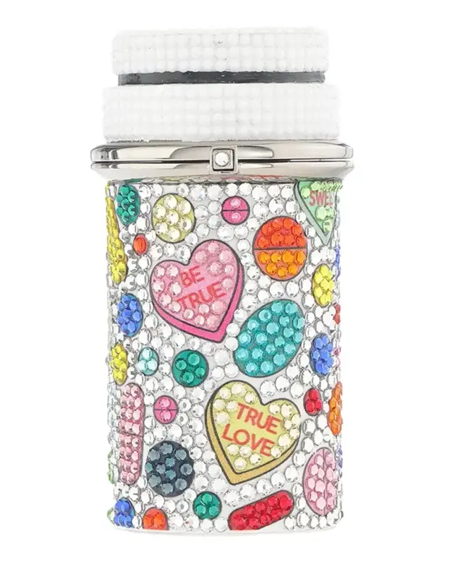 Judith Leiber Couture Prescription Bottle 'Happy Pills ' Crystal Pillbox