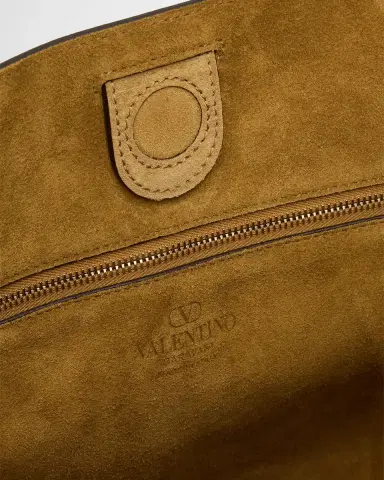 Valentino Garavani Medium Rockstud Suede Tote Bag | Thumbnail 4 Valentino Garavani Medium Rockstud Suede Tote Bag | Thumbnail 4