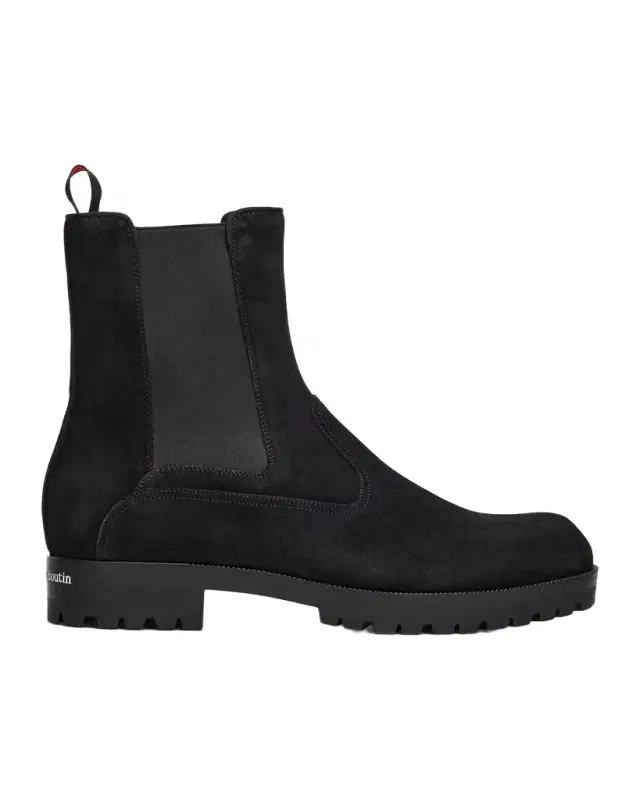 Christian Louboutin Men's Cavernos Leather Chelsea Boots