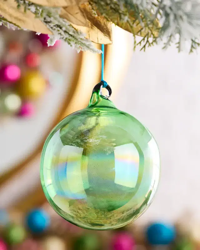 Winward Home x Jim Marvin 5.9" Bottle Glass Ball Christmas Ornament