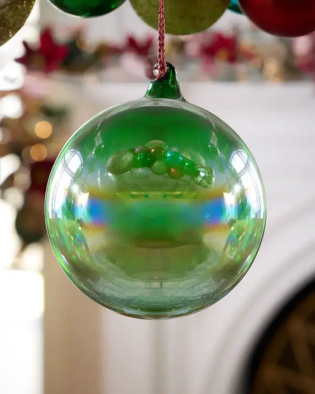 Winward Home x Jim Marvin 5.9" Bottle Glass Ball Christmas Ornament