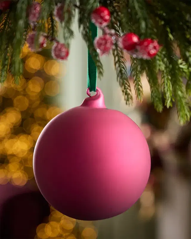 Winward Home x Jim Marvin 5.9" Matte Ball Christmas Ornament