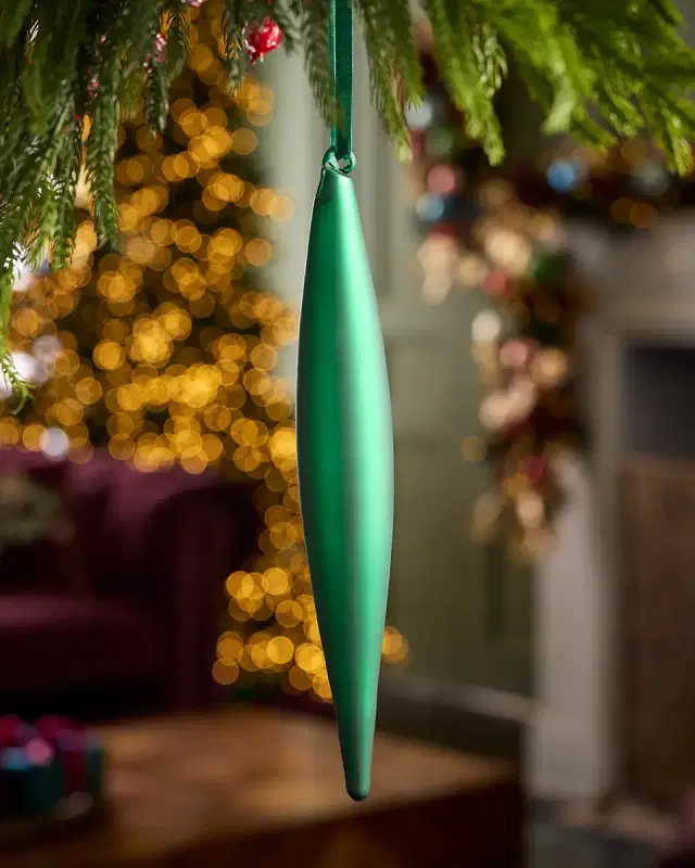 Winward Home x Jim Marvin 11" Slender Matte Finial Christmas Ornament