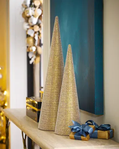 Winward Home x Jim Marvin 24" Pearly Cone Tabletop Christmas Tree | Thumbnail 2