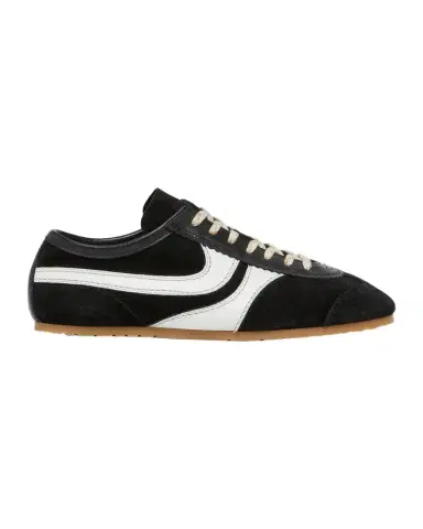 Dries Van Noten Men's Mosaicon T-Toe Suede Low-Top Sneakers | Thumbnail 1