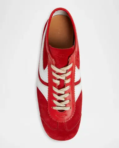 Dries Van Noten Men's Mosaicon T-Toe Suede Low-Top Sneakers | Thumbnail 6