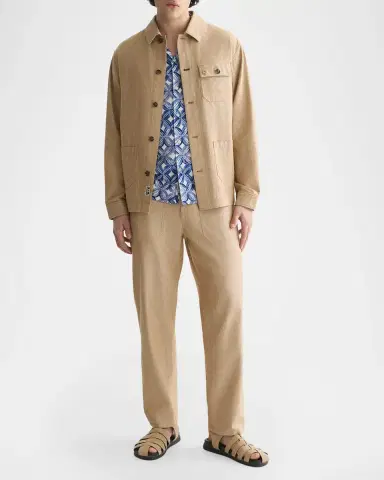 Scotch & Soda Men's Cotton and Linen Shirt Jacket | Thumbnail 2