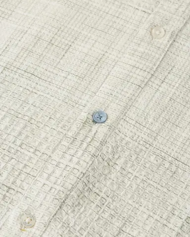 Scotch & Soda Men's Melange Waffle Classic Fit Button-Front Shirt | Thumbnail 6 Scotch & Soda Men's Melange Waffle Classic Fit Button-Front Shirt | Thumbnail 6