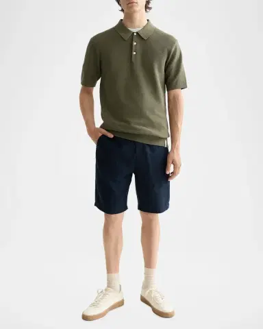 Scotch & Soda Men's Core Cotton-Linen Twill Bermuda Shorts | Thumbnail 2