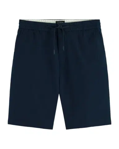 Scotch & Soda Men's Core Cotton-Linen Twill Bermuda Shorts | Thumbnail 1
