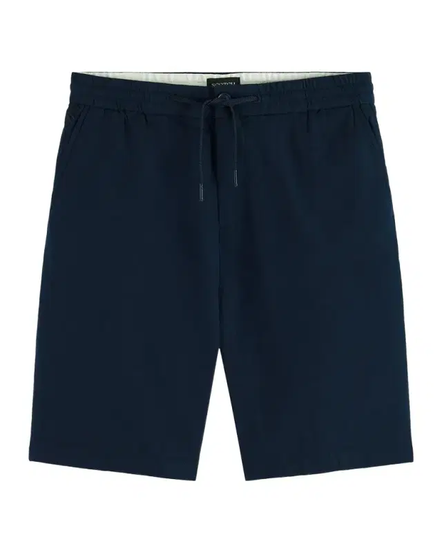 Scotch & Soda Men's Core Cotton-Linen Twill Bermuda Shorts