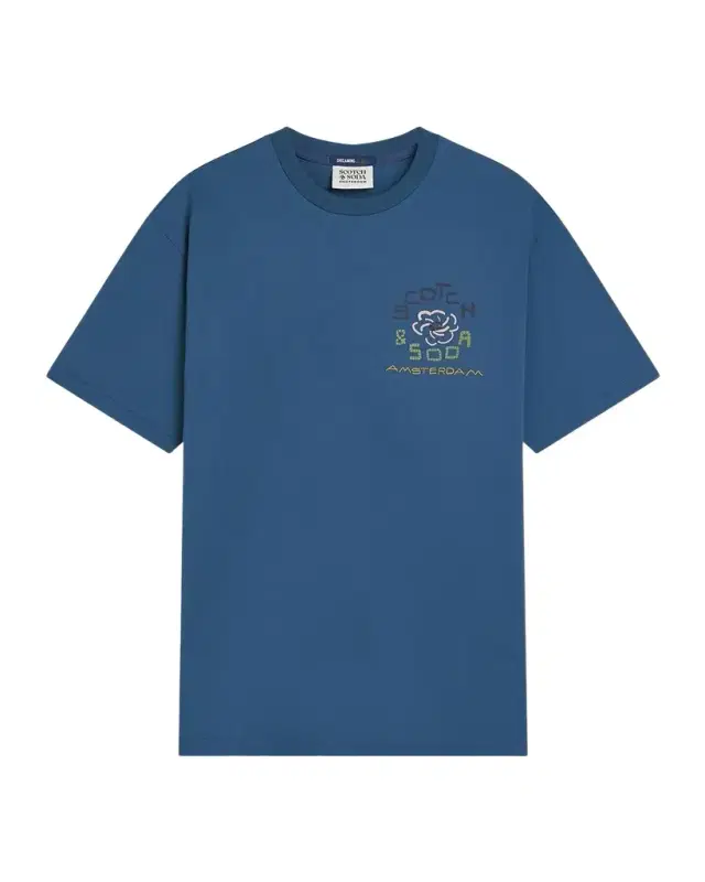 Scotch & Soda Men's Relaxed-Fit Logo Artwork T-Shirt