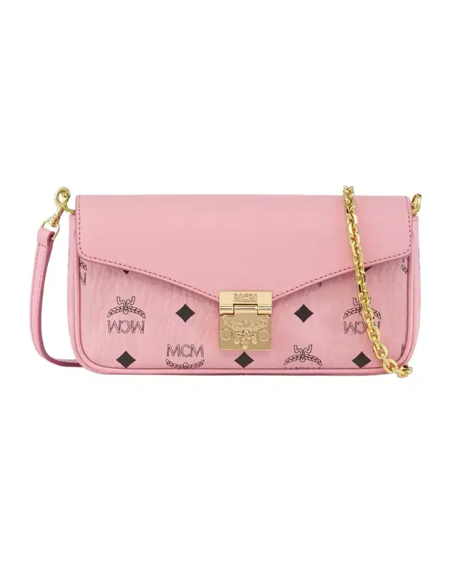 MCM Tracy Visetos Crossbody Bag