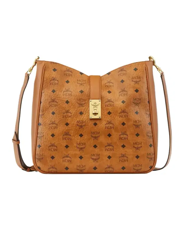 MCM Tracy Visetos Hobo Bag
