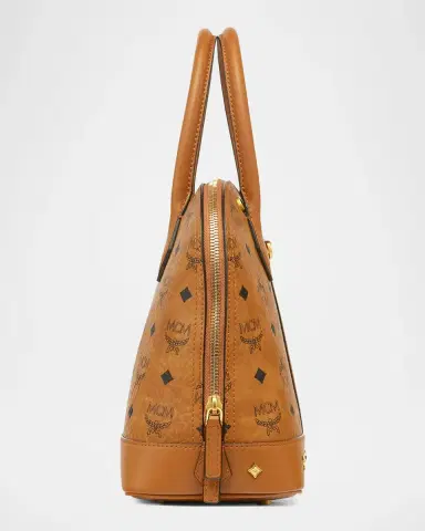 MCM Aren Visetos Stud-Trim Medium Tote Bag | Thumbnail 5