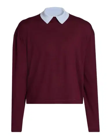 Jil Sander Men's Contrast Collar Wool Sweater | Thumbnail 1