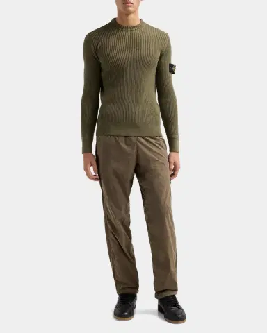 Stone Island Men's Wool Rib-Knit Crewneck Sweater | Thumbnail 2