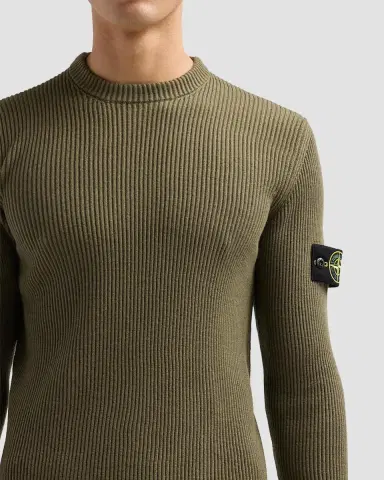 Stone Island Men's Wool Rib-Knit Crewneck Sweater | Thumbnail 5