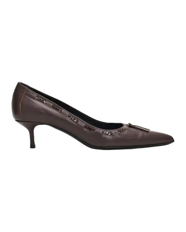 Staud 45mm Sebastian Leather Pumps