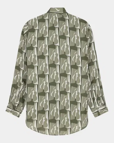 Emporio Armani Men's Abstract-Print Sport Shirt | Thumbnail 2