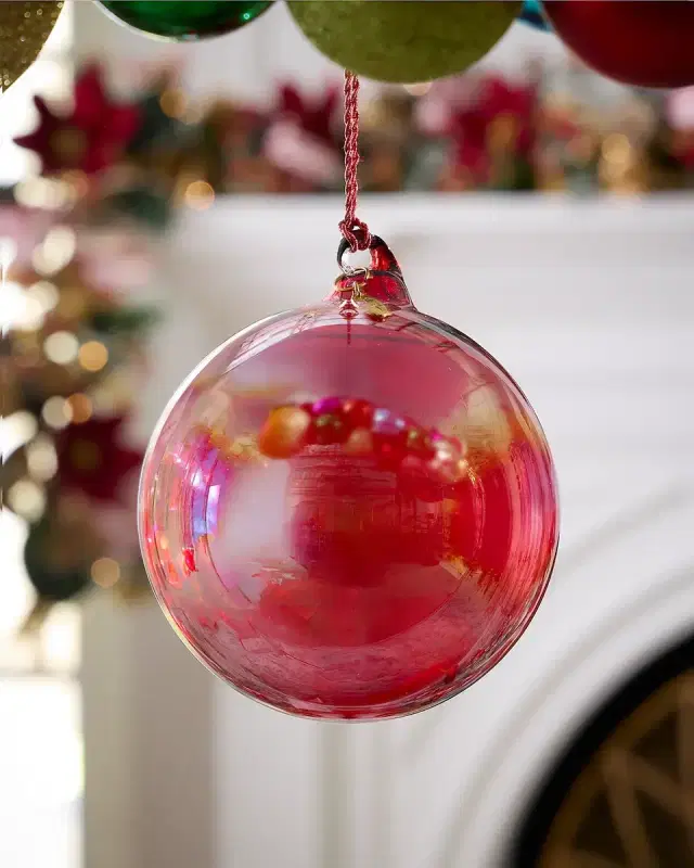 Winward Home x Jim Marvin 5.9" Bottle Glass Ball Christmas Ornament