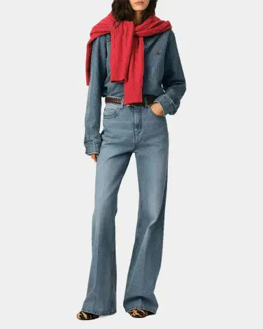 AMI PARIS Flare Fit Mid-Rise Jeans | Thumbnail 2 AMI PARIS Flare Fit Mid-Rise Jeans | Thumbnail 2