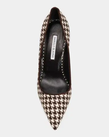 Manolo Blahnik 90mm BB Pick Houndstooth Wool Pumps | Thumbnail 5 Manolo Blahnik 90mm BB Pick Houndstooth Wool Pumps | Thumbnail 5