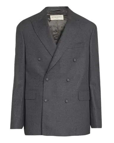 OFFICINE GÉNÉRALE Men's Wool Double-Breasted Sport Coat | Thumbnail 1 OFFICINE GÉNÉRALE Men's Wool Double-Breasted Sport Coat | Thumbnail 1