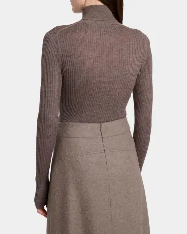 Gabriela Hearst Peppe Turtleneck Cashmere Rib Top | Thumbnail 3 Gabriela Hearst Peppe Turtleneck Cashmere Rib Top | Thumbnail 3